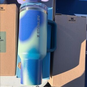 Stanley 40oz FlipStraw Blue/Green Insulated Mug